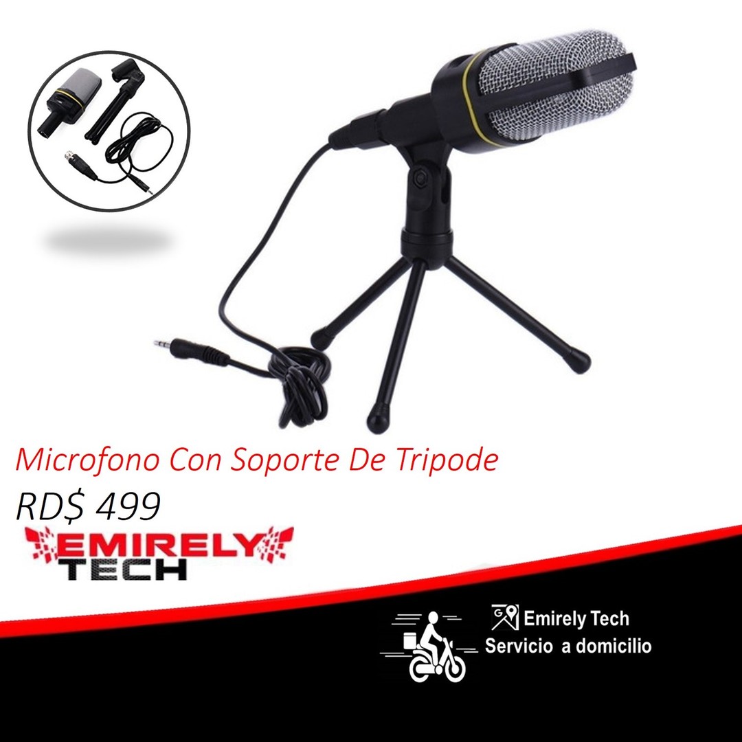 camaras y audio - Microfono Con Soporte De Tripode 0