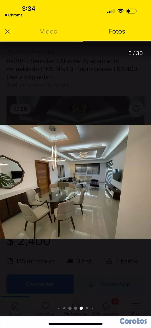 apartamentos - nuevo moderno Apto amueblado full se dos habitaciones US 2,300 13