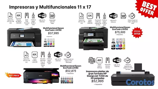 impresoras y scanners - MULTIFUNCIONALES, Y IMPRESORAS LASER   2
