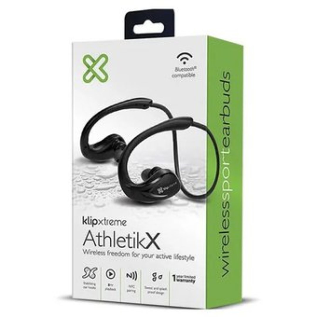 celulares y tabletas - AUDIFONO CON MICROFONO BLUETOOTH KLIPX ATHLETIK X, DEPORTIVOS, BATERIA RECARGABL