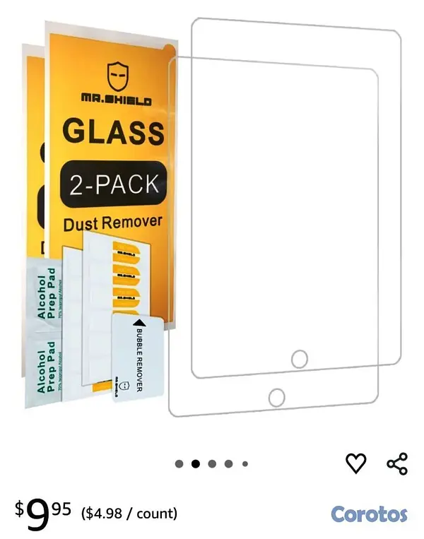 celulares y tabletas - 2 Vidrios Templados para iPad Air/Pro 9.7"  4
