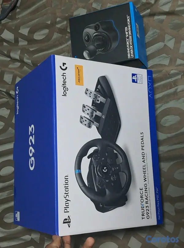 consolas y videojuegos - Volante Logitech G923 trueforce + Palanca shifter  2