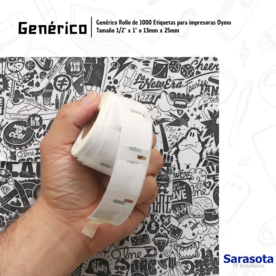 impresoras y scanners - Rollo Genérico de 1000 Etiquetas para impresoras D