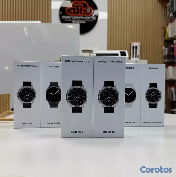 accesorios para electronica - Samsung Galaxy Watch 8 Classic 46mm – Negro Nuevo Sellado
 2