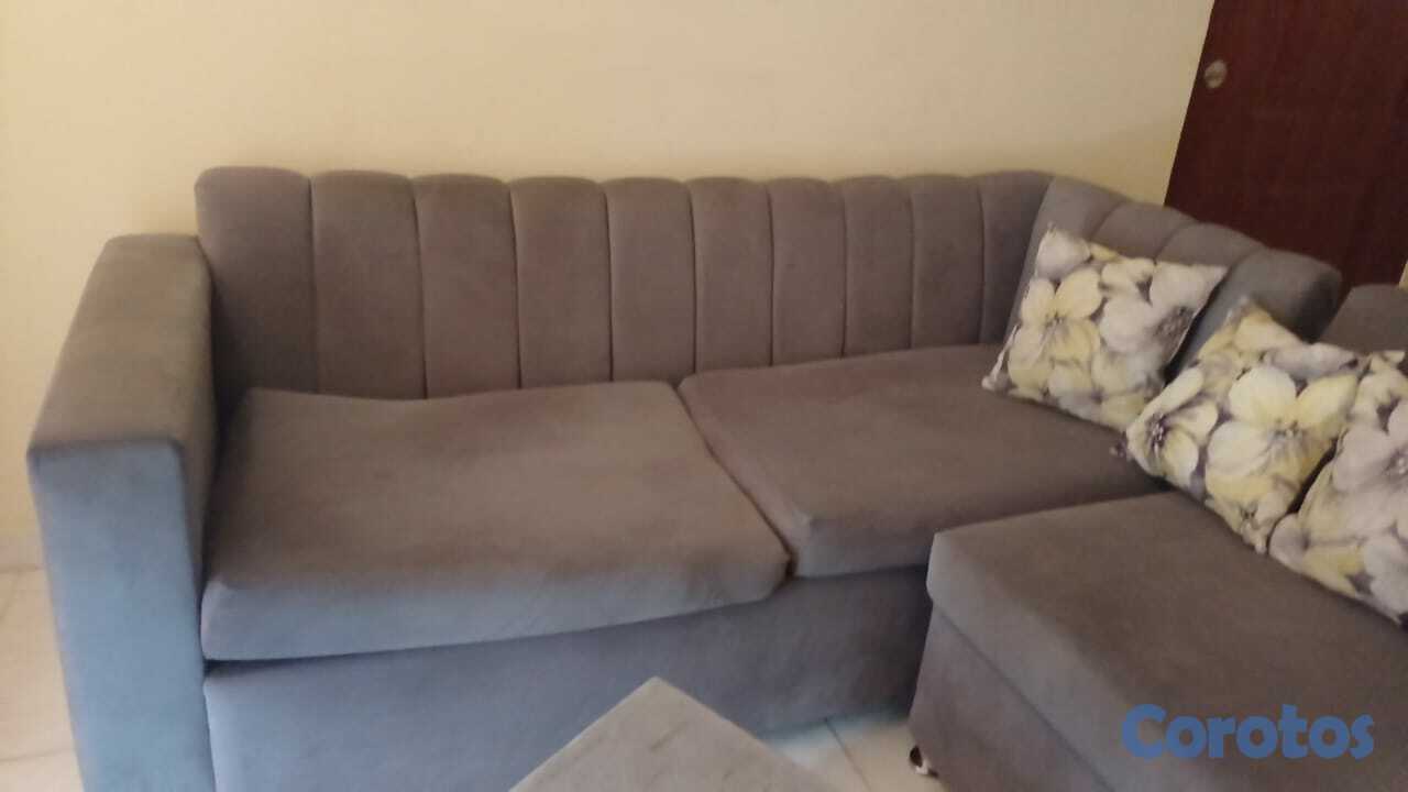 muebles y colchones - Juego de muebles tipo L modular Color gris. 5