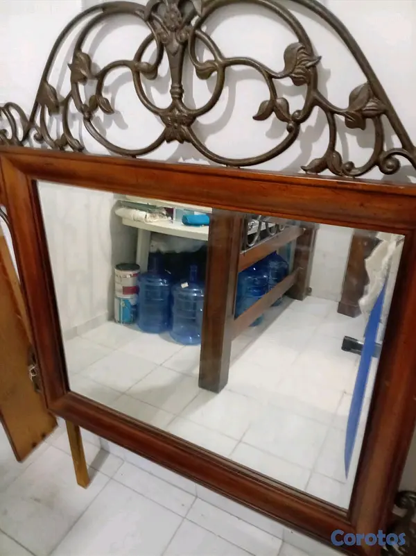 decoración y accesorios - COMEDOR DE CAOBA DE CINCO SILLAS  4