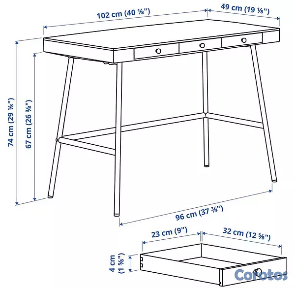 muebles y colchones - Escritorio con silla y cojín  4