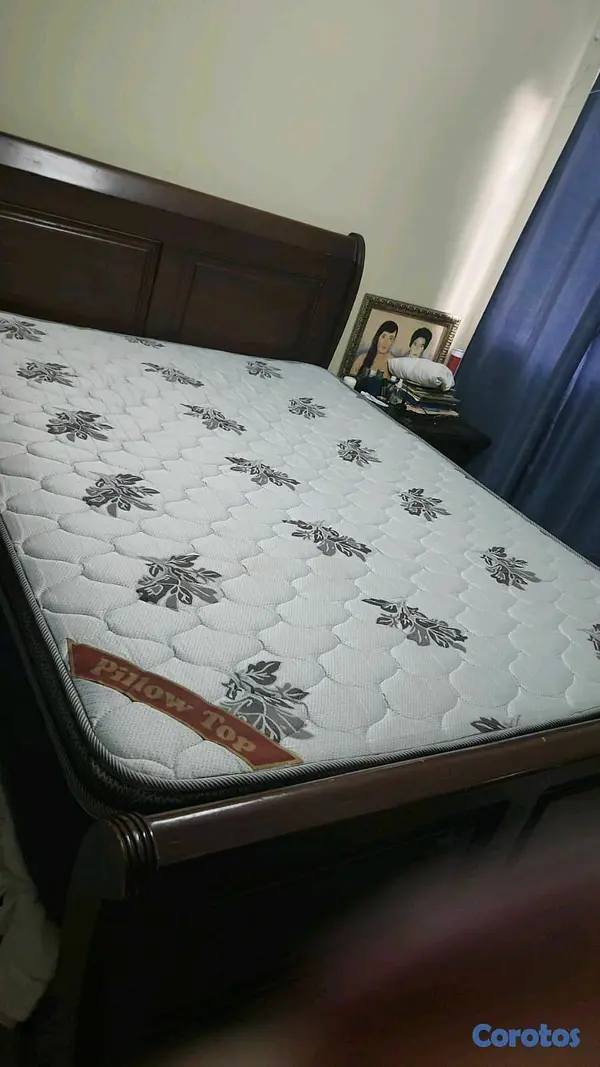 muebles y colchones - juego de habitación en pino tratado. 2