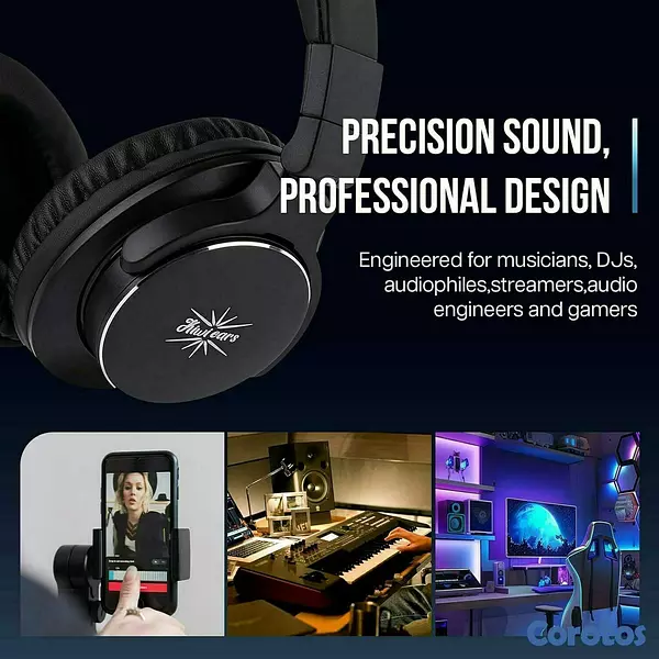 camaras y audio - Kiwi Ears Division 40mm DD Auriculares con cable 5