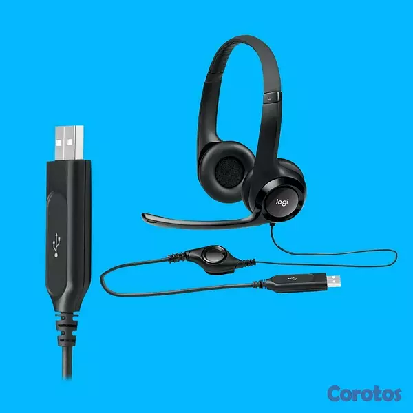 computadoras y laptops - AUDIFONO CON MICROFONO LOGITECH H390 PC INTERNET CLEAR CHAT CONFORT USB (981-000 1