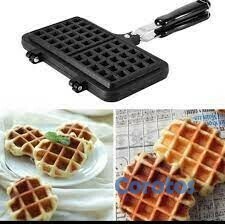 cocina - Wafflera Waffles pancakes gofres directo a la estufa, antiadherente waflera  3