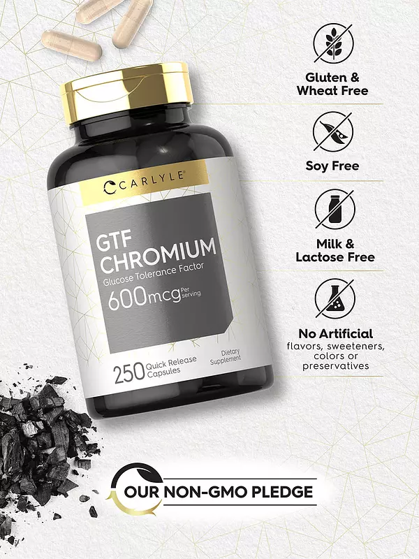 Salud y Equipamiento Médico - Gtf Cromo 600 Mcg | 250 Capsulas 5