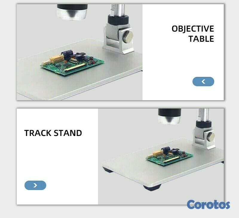equipos profesionales - Microscopio USB digital con pantalla 7 pulgadas 1200X HD soporte ajustable 7
