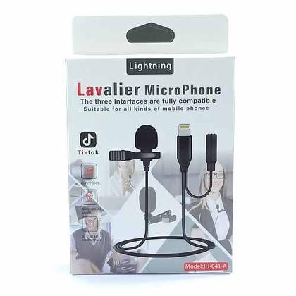 accesorios para electronica - Micrófono Solapa Lavalier omnidireccional puerto lightening IPHONE
 2