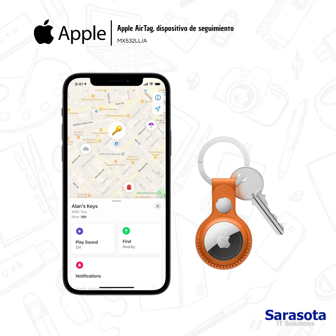 accesorios para electronica - AirTag Apple Individual 1