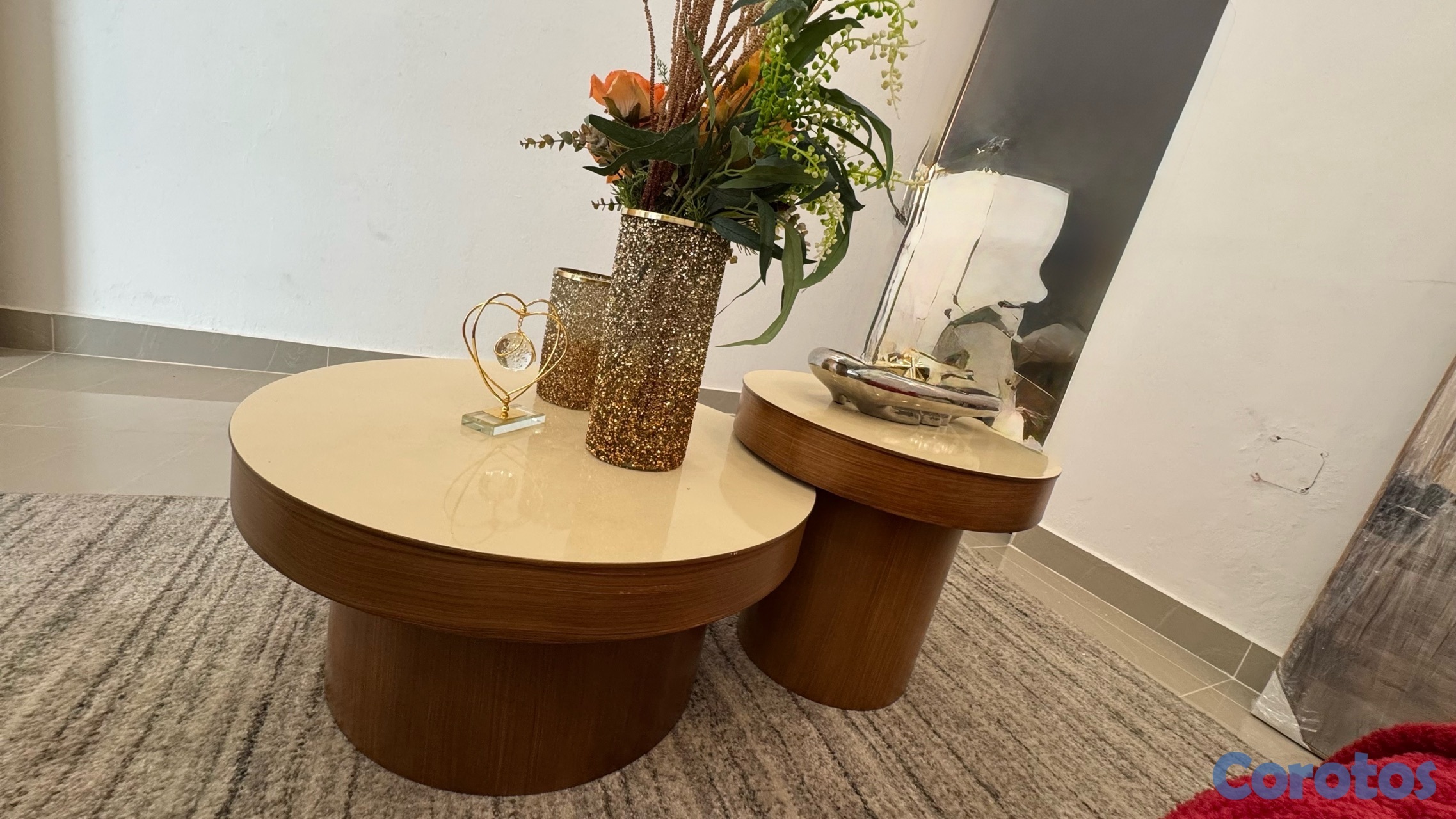 decoración y accesorios - vendo: juego de  mesa de centro  6