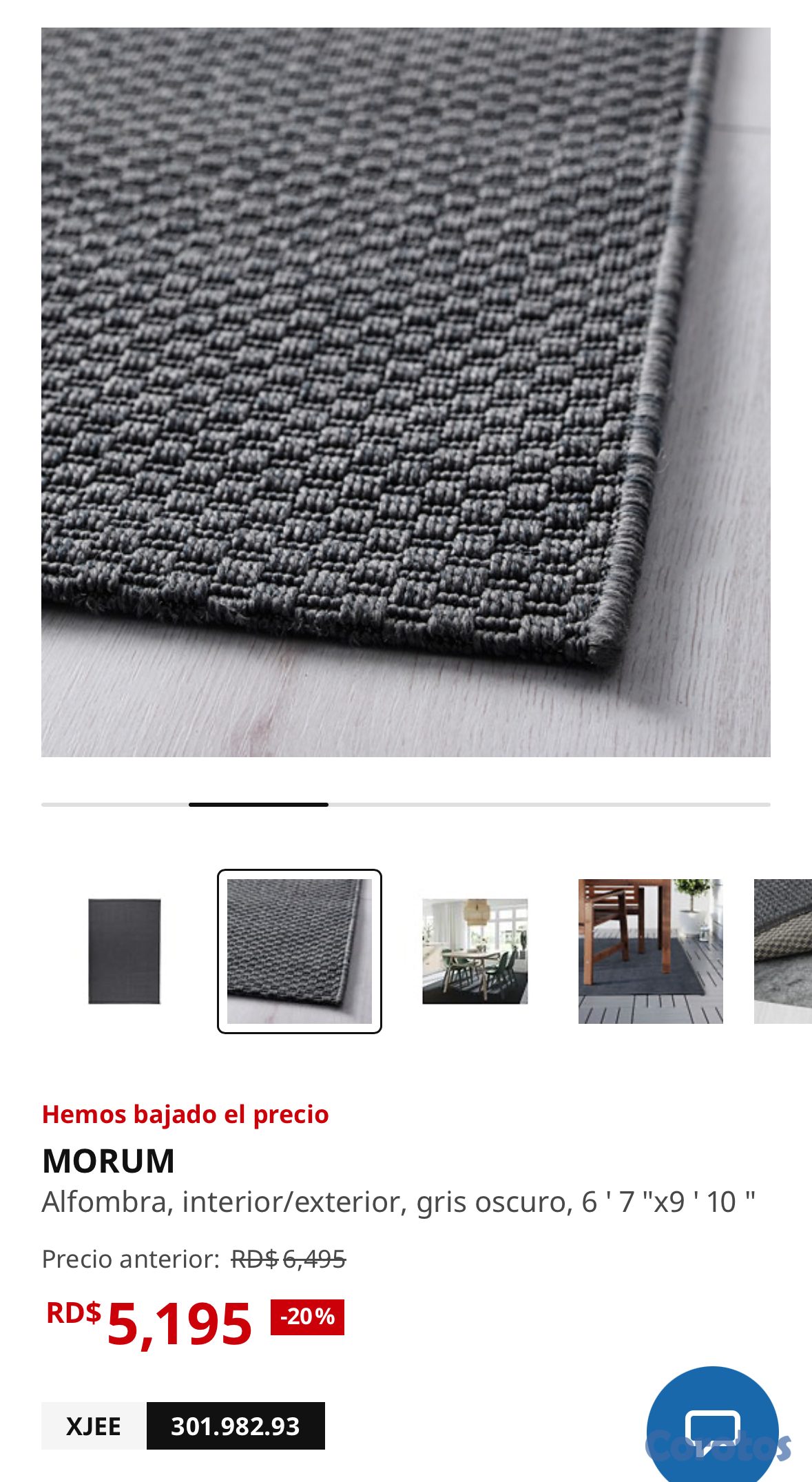 decoración y accesorios - Alfombra como nueva grande gris oscuro  2