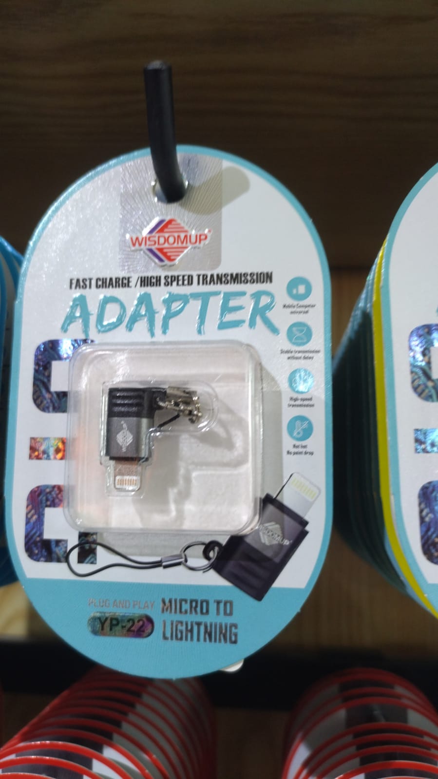 accesorios para electronica - ADAPTADOR OTG MICRO A LIGHTNING WISDOMUP YP22