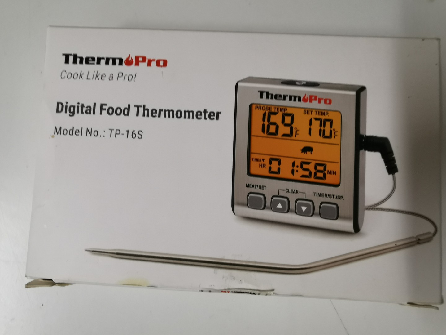 equipos profesionales - Termometro Digital De Cocina Cooking Temporizador Termometro