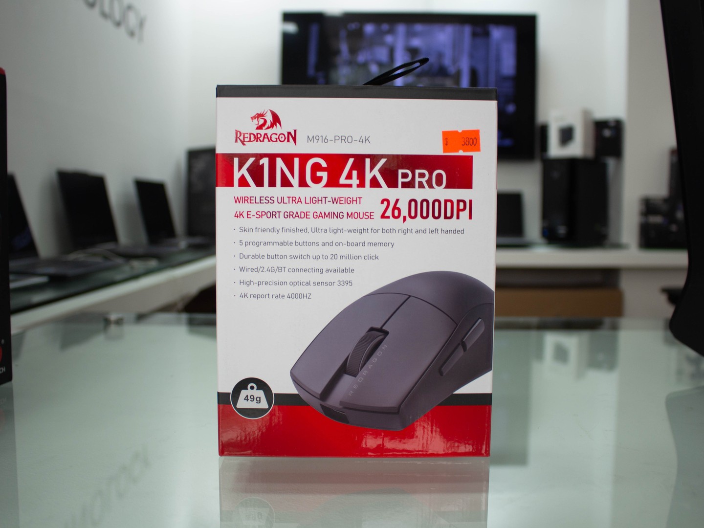 computadoras y laptops - Mouse Redragon K1ING M916 PRO (4K Hz)