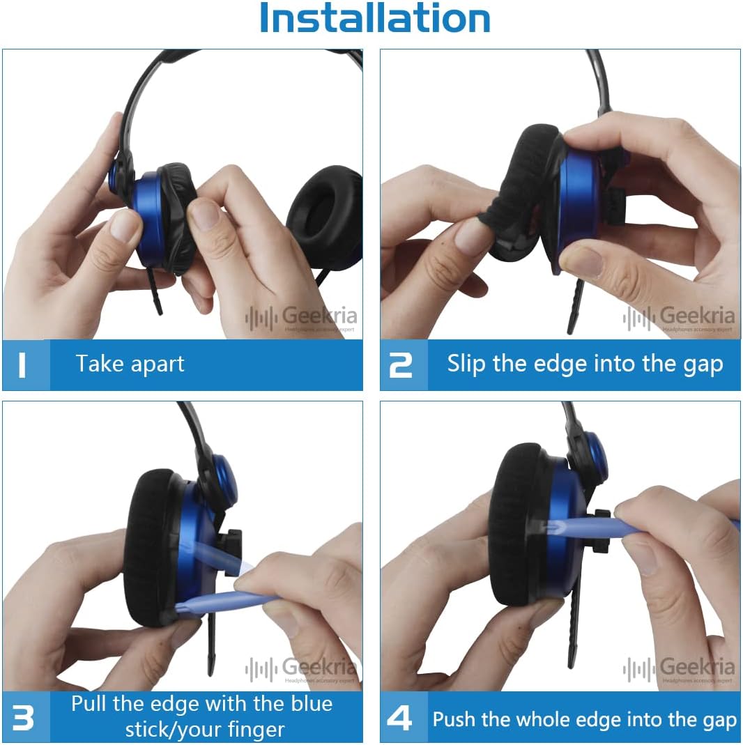camaras y audio - Almohadillas Geekria para Sennheiser HD25 series 4