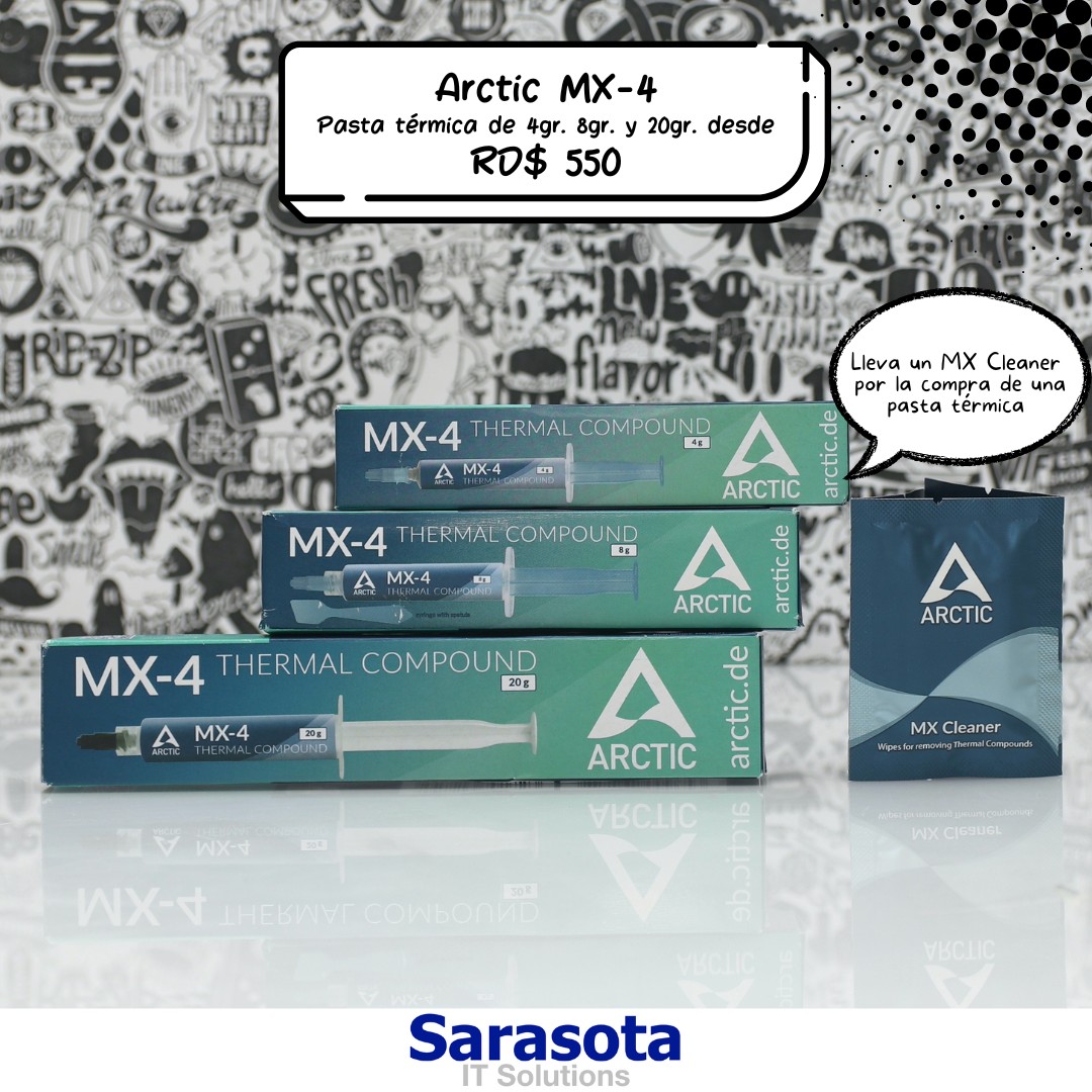computadoras y laptops - Arctic Pastas térmicas MX-4 o MX4 desde RD$ 550 Cod:2402 0