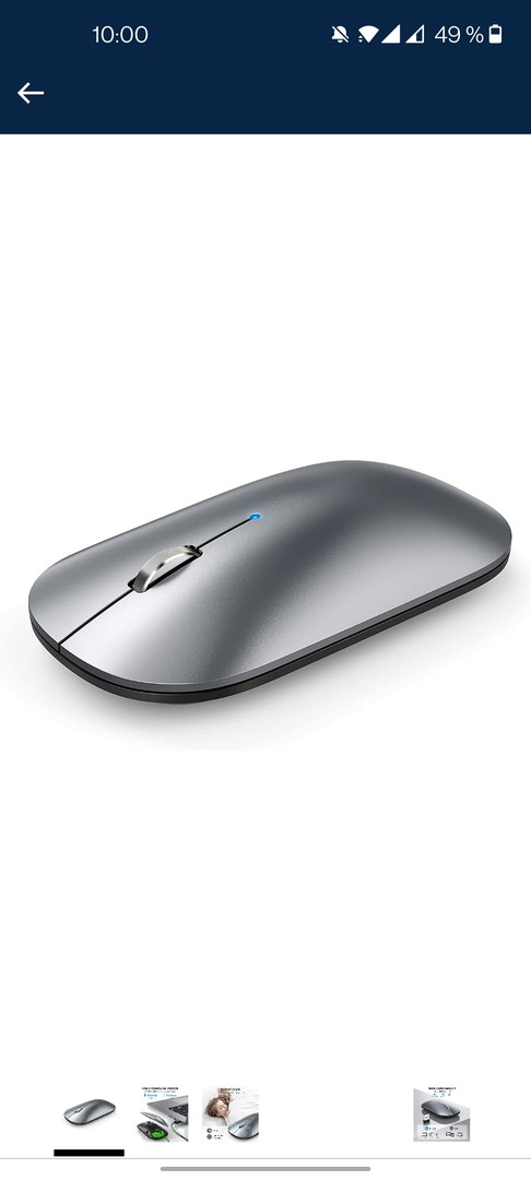 Mouse, Ratón Bluetooth, USB delgado, silencioso. 6