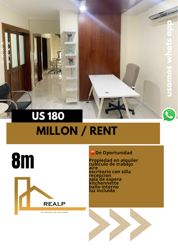 oficinas y locales comerciales - Propiedad alquiler amoblada 