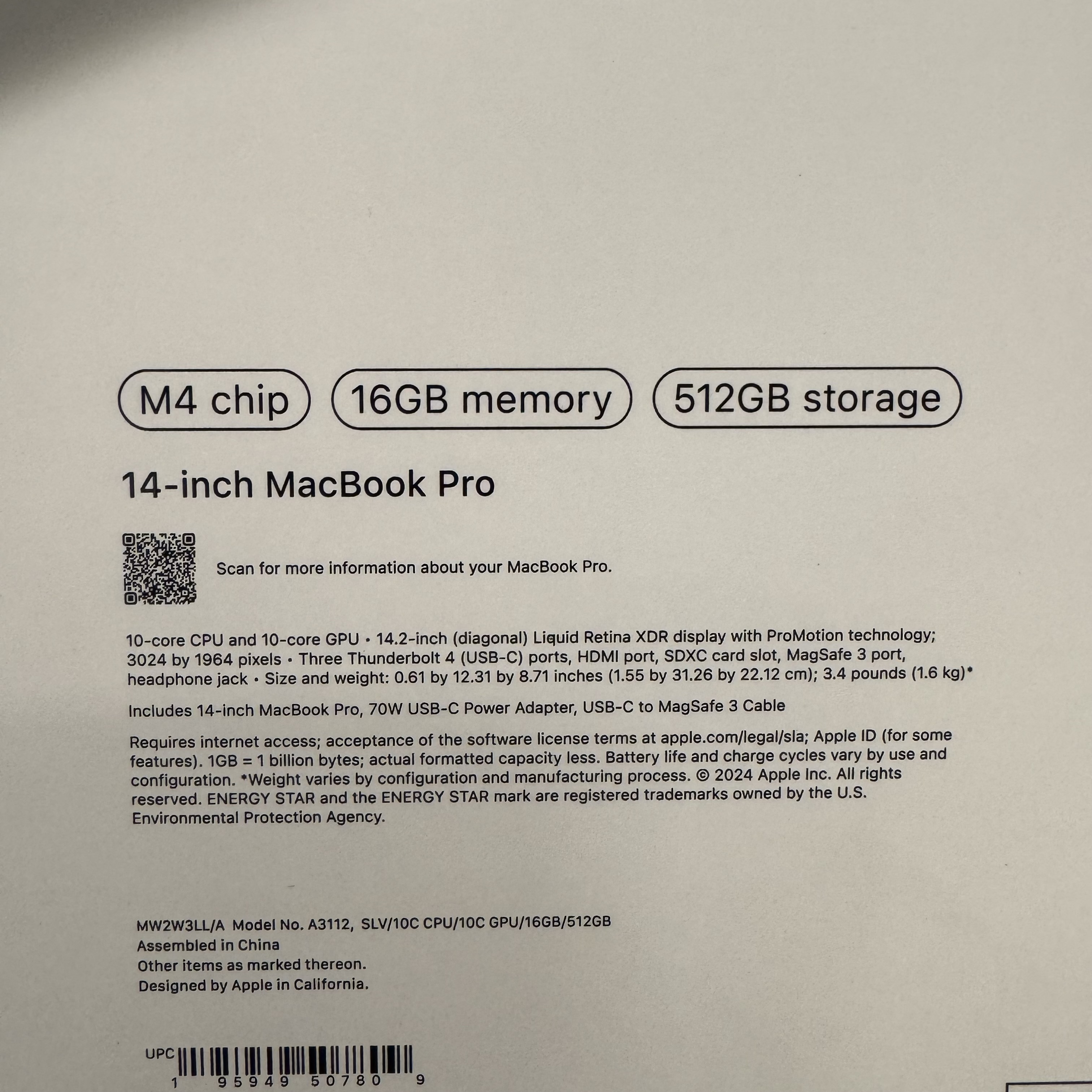 computadoras y laptops - MacBook Pro 14” 16GB/512GB Chip M4 Selladas 2