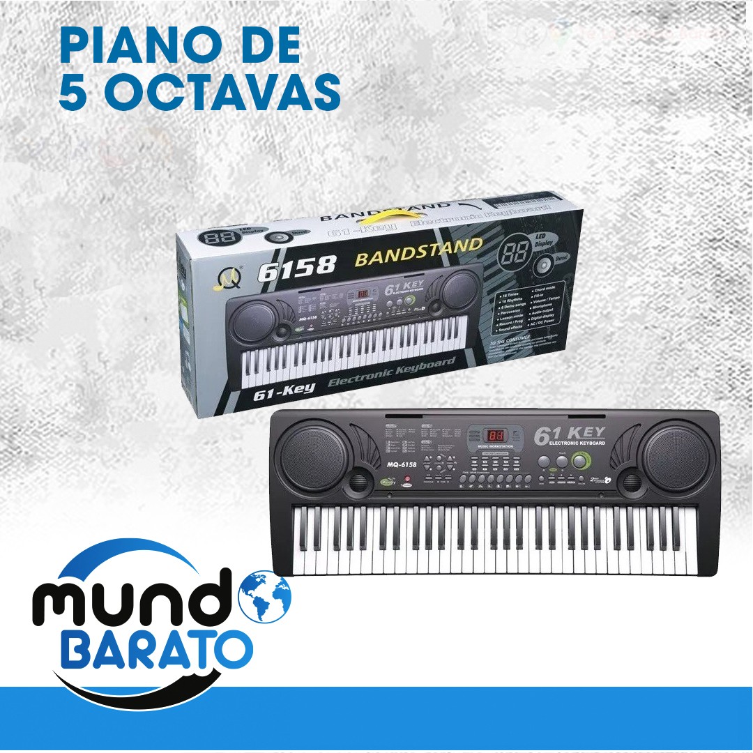 accesorios para electronica - Teclado 5 Octavas Piano Stand Band