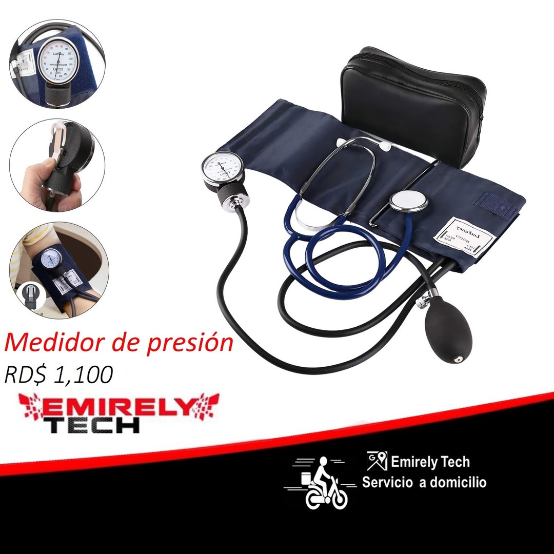 salud y belleza - Monitor de presion Esfigmomanometro Estetoscopio Equipo medico Medidor arterial 0