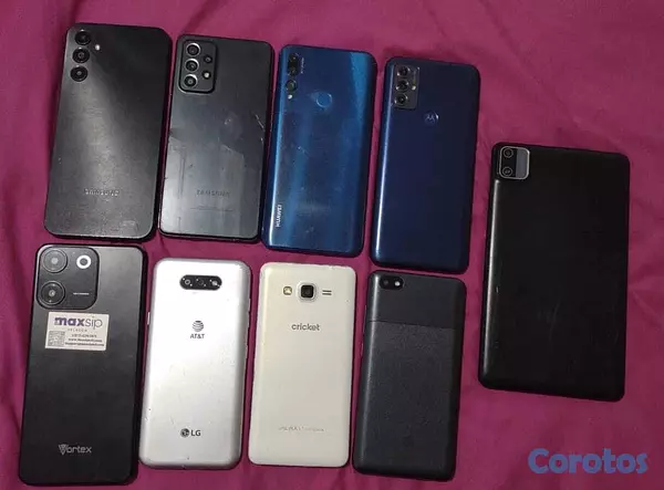 celulares y tabletas - 8 TELEFONOS ANDROID PANTALLA DAÑADA TARJETA Y BATE 4