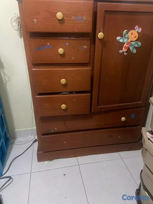 muebles - gavetero con closet incluido  4