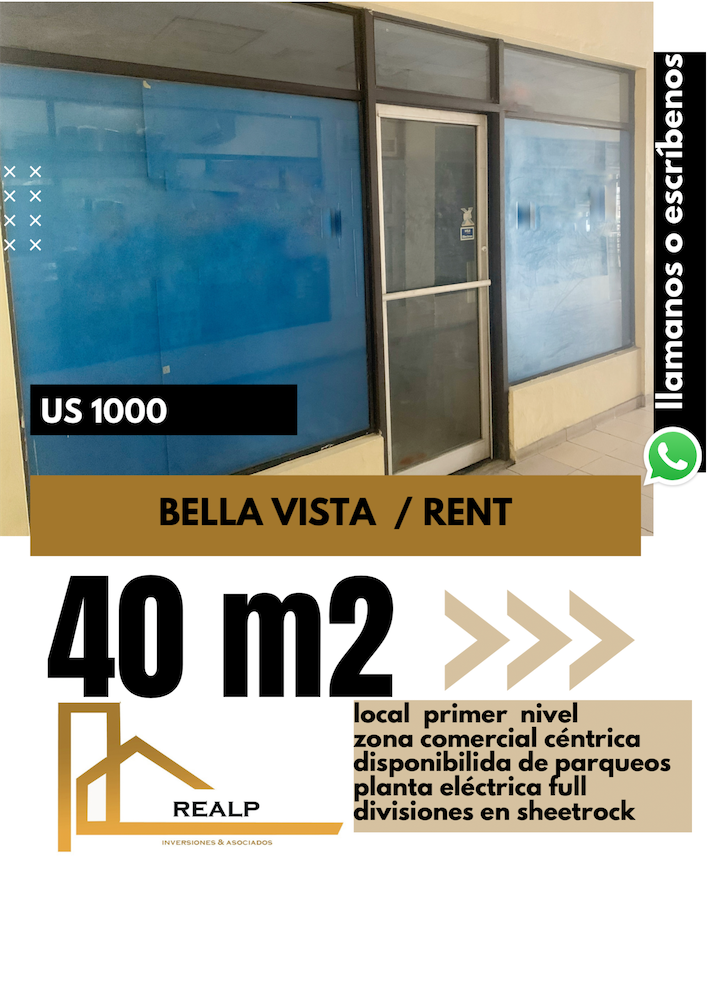oficinas y locales comerciales - Local en zona comercial en bella vista 0