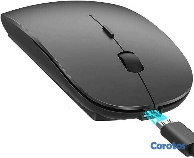 otros electronicos - Mouse inalámbrico Bluetooth recargable con Leds RGB 5