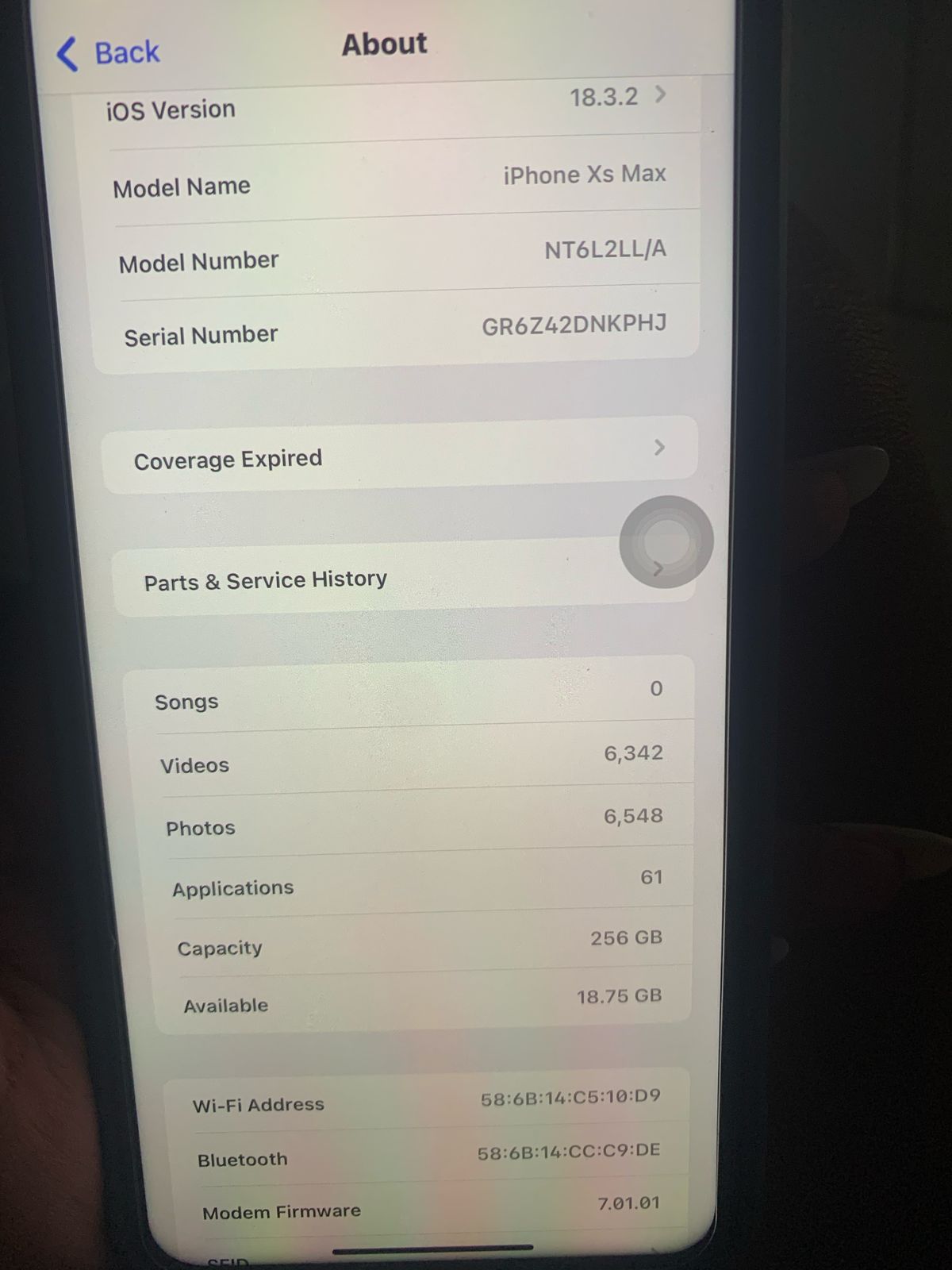 celulares y tabletas - Iphone XS Max 256 5