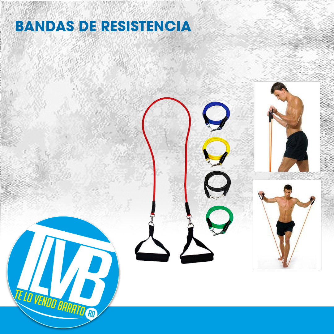 deportes - Juego Kit de bandas Elasticas de resistencia ejercicio Yoga Pilates Gym Ligas 1