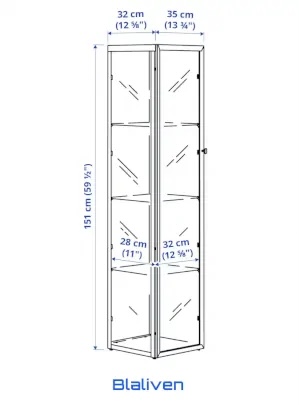 muebles y colchones - Vitrina Blaliden IKEA 3