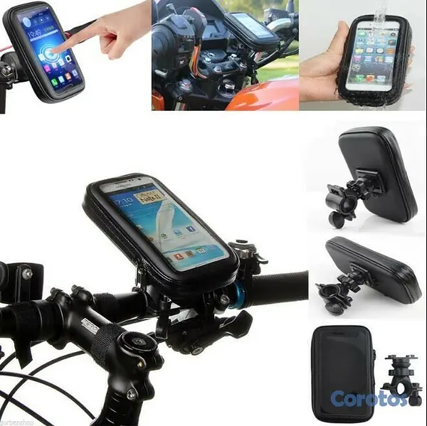 bicicletas y accesorios - Soporte para teléfono impermeable para motor o bicicleta 3
