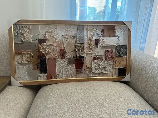 muebles y colchones - Escrito en melamina, credenzas y lienzo 3