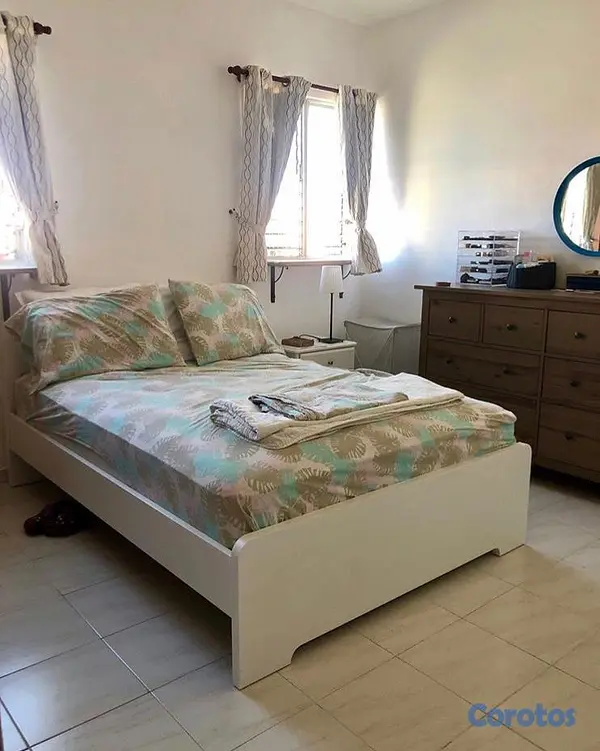 muebles y colchones - Base de Cama Blanca 1