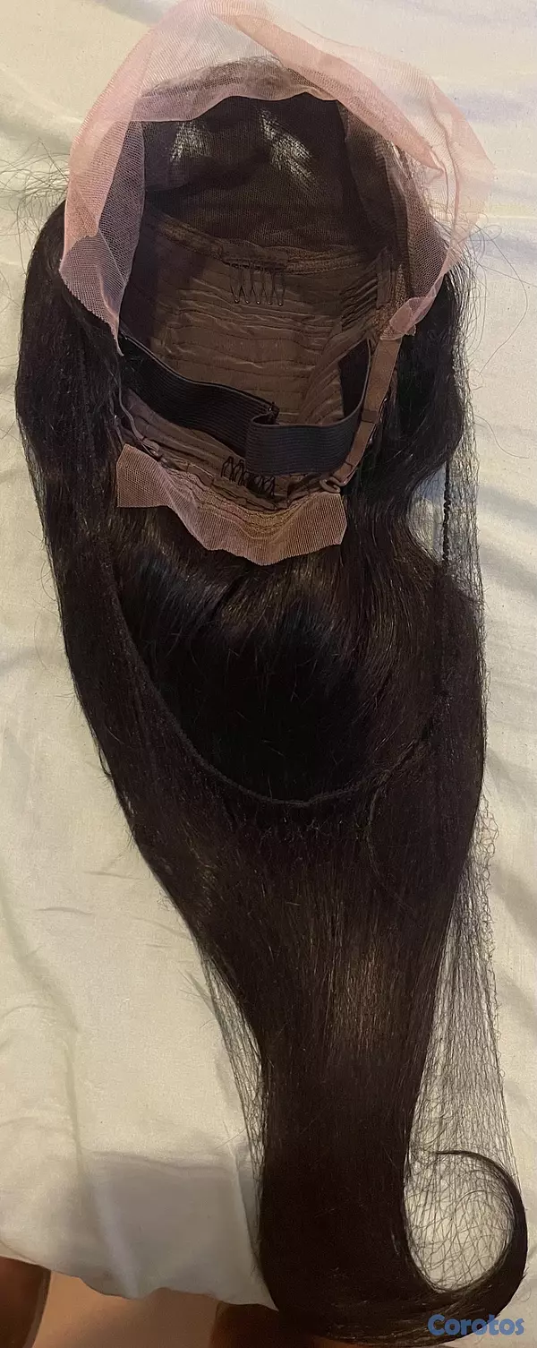 joyas, relojes y accesorios - Peluca Lace Front Cabello Humano Largo 100% Natural 13&6 30” - 200% D Glueless  7