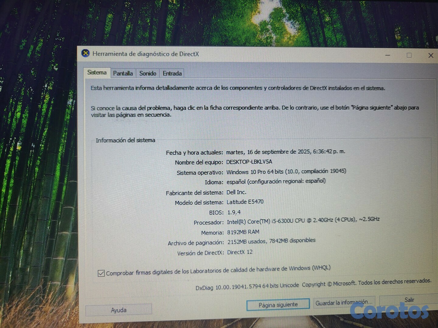 computadoras y laptops - Laptop dell latitude E5470 i5 6ta gen, 8 de RAM, 256 Gbty  1