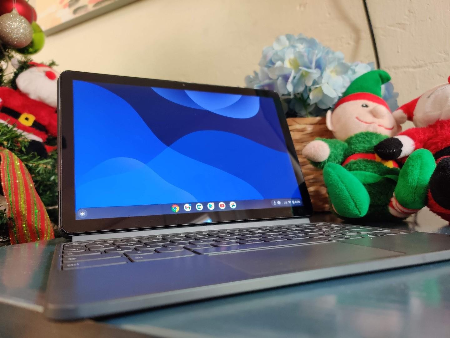 computadoras y laptops - Tableta - Laptop Lenovo Duet chromebook con aplicaciones Android de 64GB y 4GB
