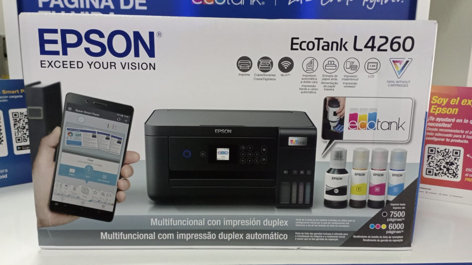 impresoras y scanners - Impresora Epson L4260  Multifuncional Ecotank 