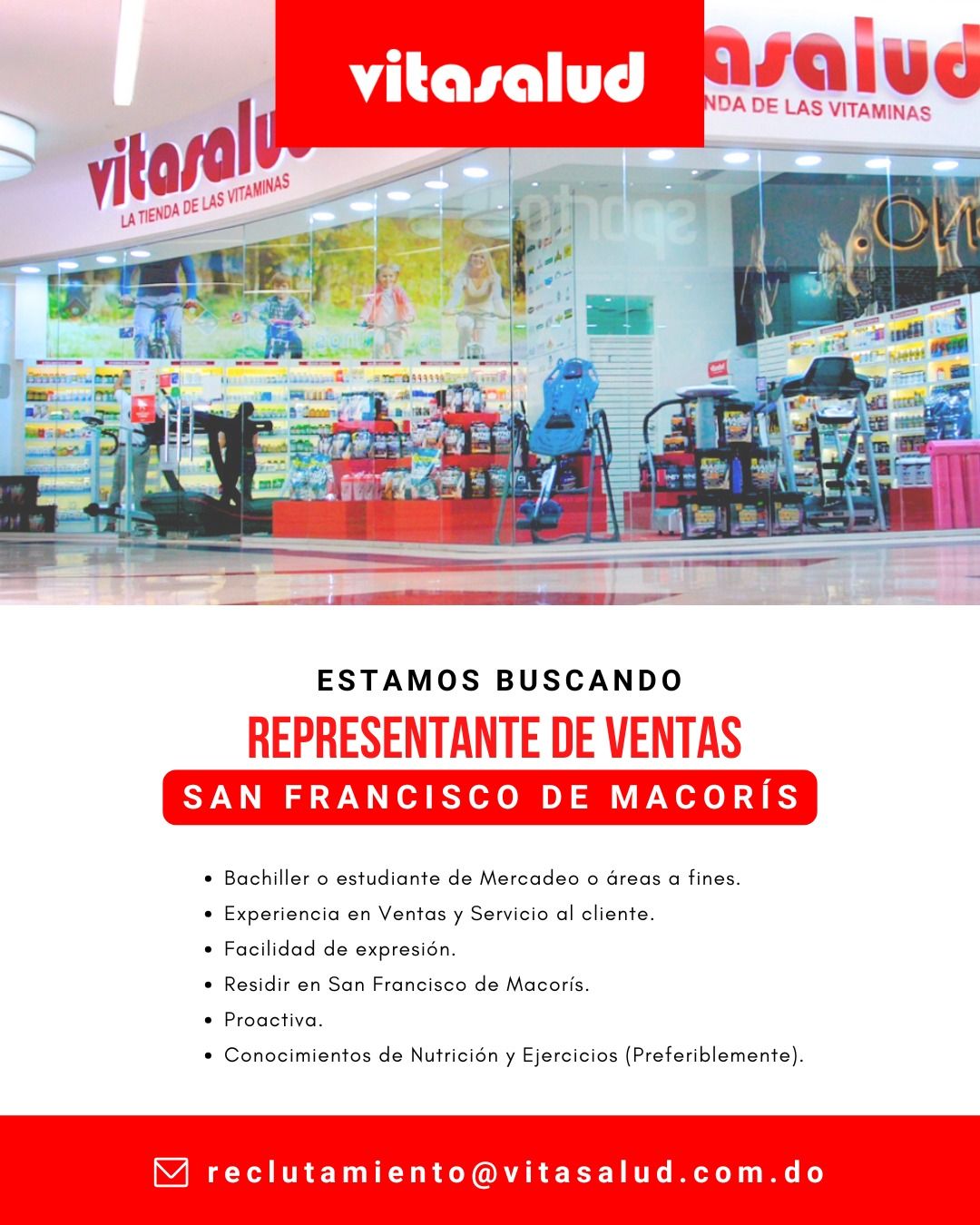 empleos disponibles - Representante de Ventas
