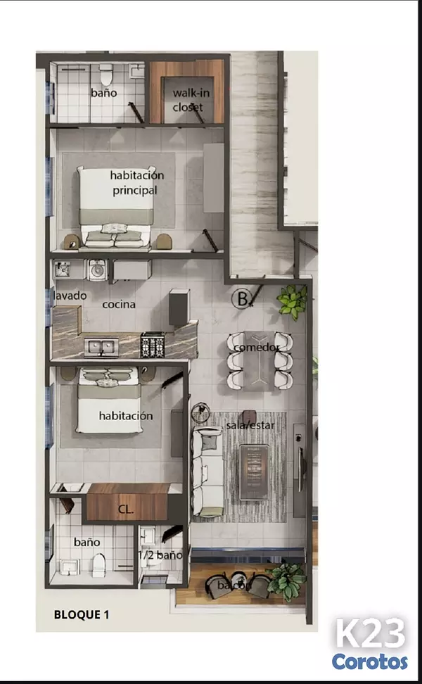 apartamentos - Apartamentos en Bella Vista de 2 y 3 habitaciones  10