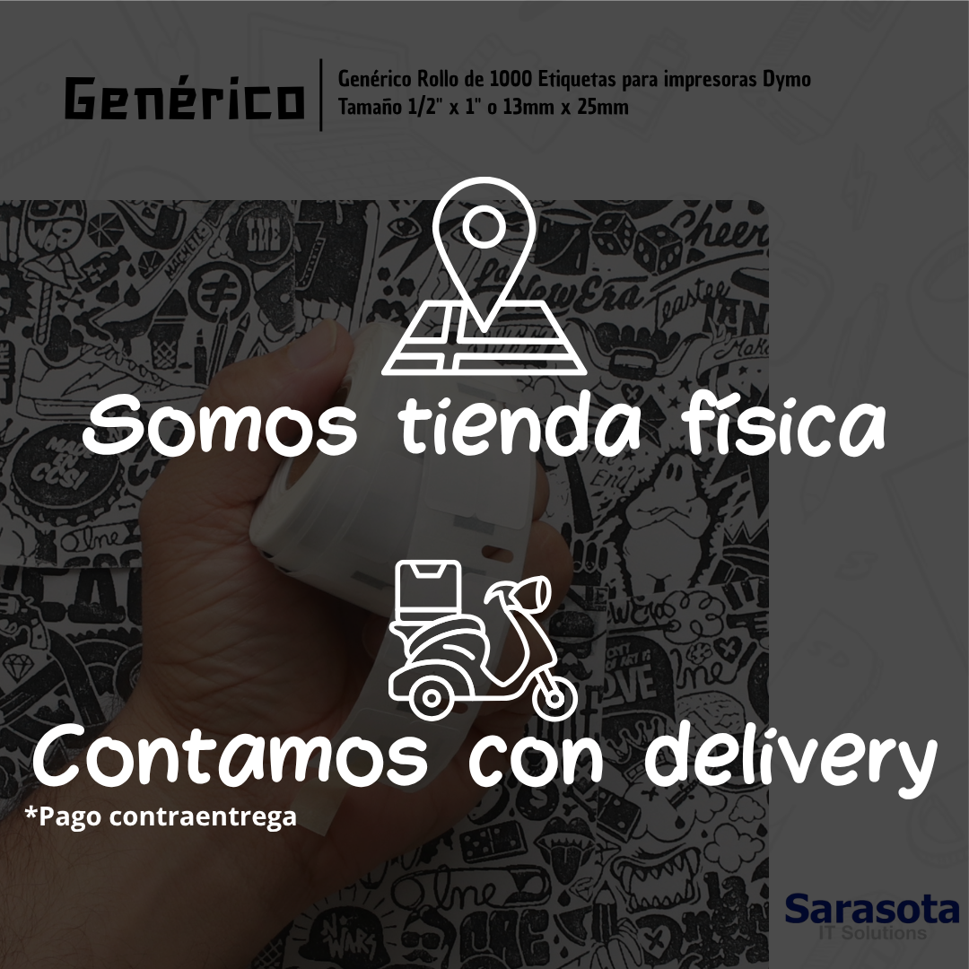 impresoras y scanners - Rollo Genérico de 1000 Etiquetas para impresoras D 2