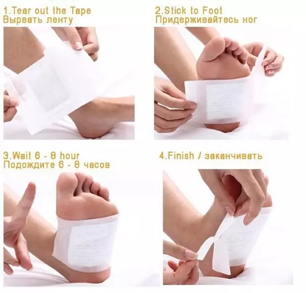 salud y belleza - 10 Parches Desintoxicantes Para Pies Kiyome Kinoki 3