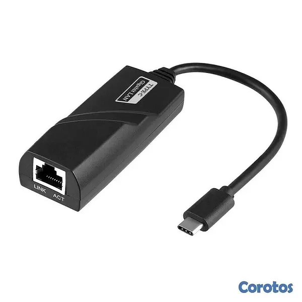 accesorios para electronica - Adaptador de red tipo C a RJ 45 ethernet tarjeta de red. 3